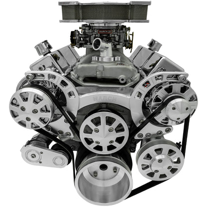 Big Block Chevy Sport Track Serpentine System - AC & PS - GMT2