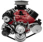 Small Block Chevy Sport Track Serpentine Conversion AC & PS Saginaw-Key - Silver
