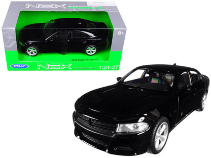 2016 Dodge Charger R/T Black "NEX Models" 1/24-1/27 Diecast Model Car by Welly  free shipping USA