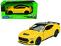 2024 Ford Mustang GT 5.0 Yellow with Black Top "NEX Models" Series 1/25 Diecast Model Car by Welly  free shipping USA