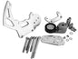 Chevy LS R4 AC Compressor Bracket  Billet; Clearcoat