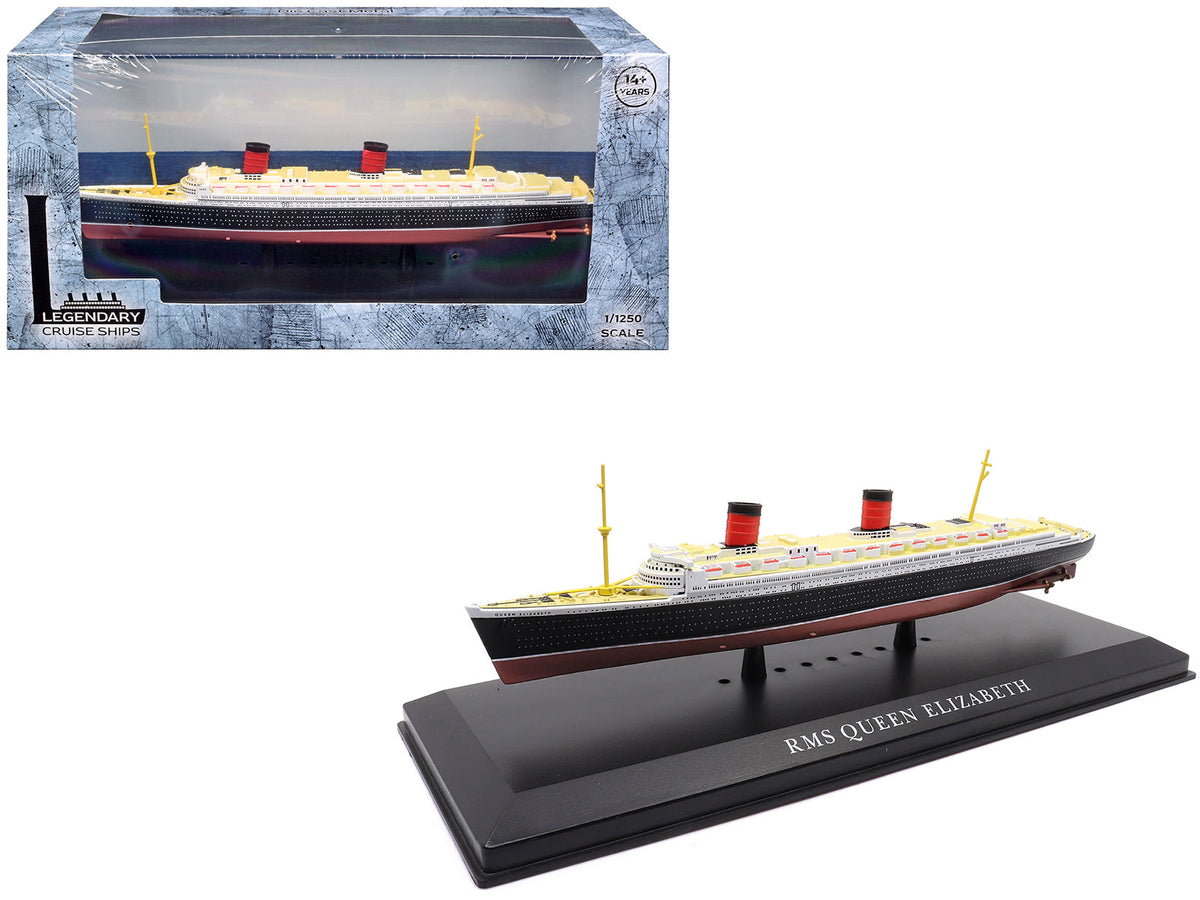 RMS Queen Elizabeth Passenger Ship 1/1250 Diecast Model by Legendary Cruise Ships  free shipping USA