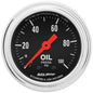 2-1/16 In. OIL PRESSURE 0-100 PSI TRADITIONAL CHROME