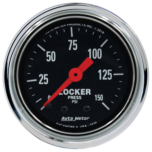 2-1/16 In. AIR LOCKER PRESSURE 0-150 PSI TRADITIONAL CHROME