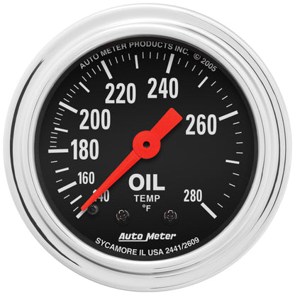 2-1/16 In. OIL TEMPERATURE 140-280 Fahrenheit TRADITIONAL CHROME