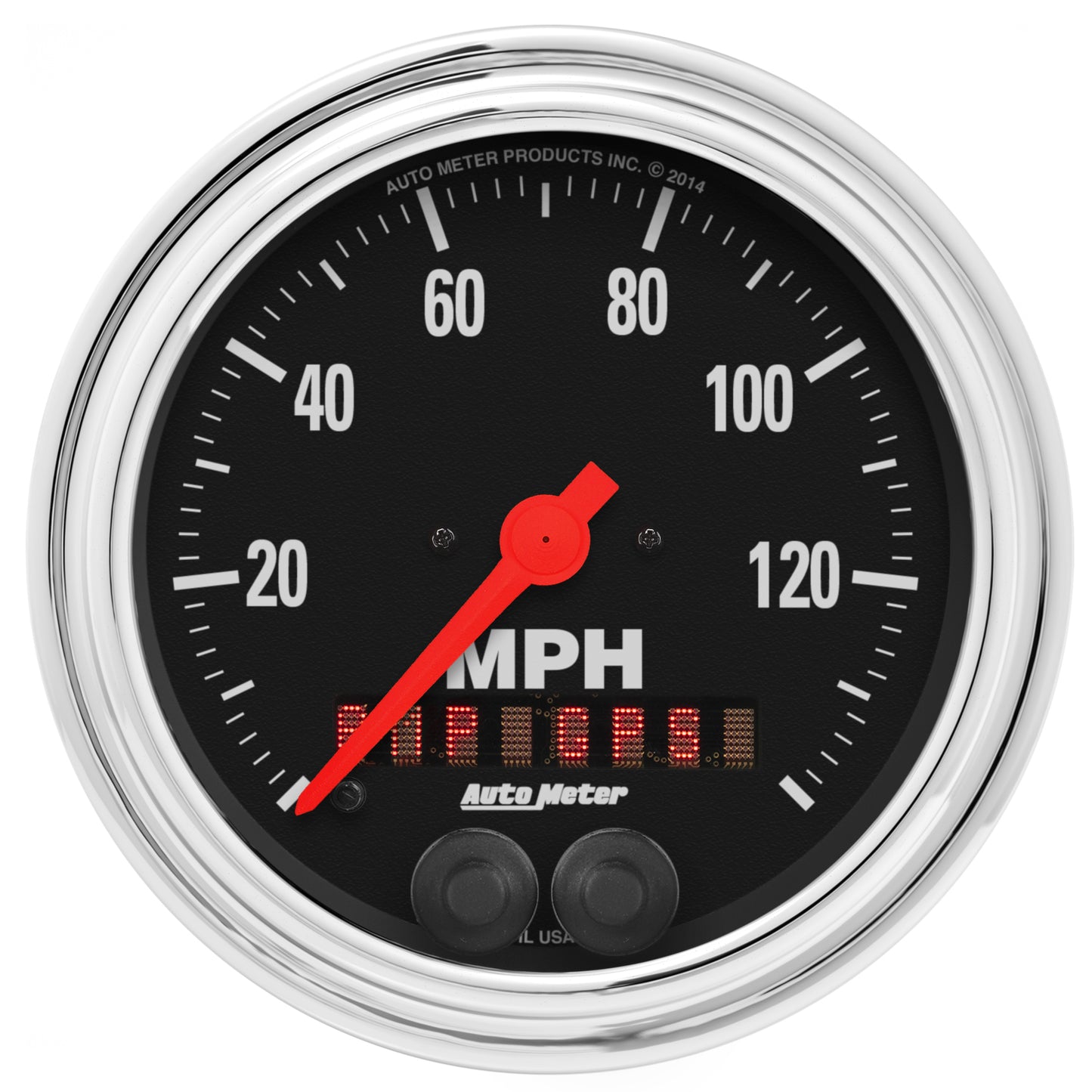 3-3/8 In. GPS SPEEDOMETER 0-140 MPH TRADITIONAL CHROME