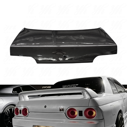 Carbon Fiber Rear Trunk Bootlid with Lock Hole for Nissan Skyline GT-R R32 & Nissan Skyline R32 GTS