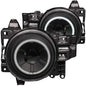 Anzo 2007-2013 Toyota Fj Cruiser Projector Headlights w/ Halo Black