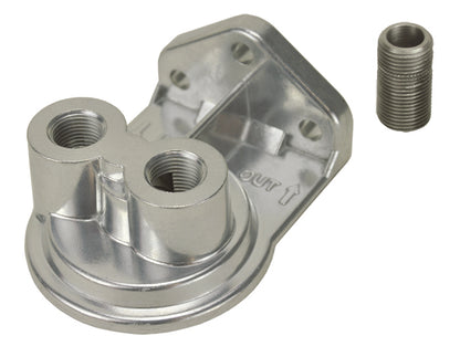 Single Ports Up 1/4" NPT Remote Filter Mount With 3/4"-16 Filter Threads