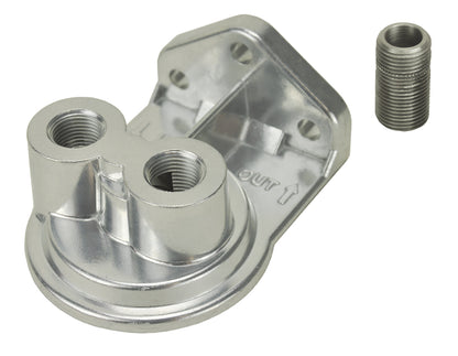 Single Ports Up 1/4" NPT Remote Filter Mount With 3/4"-16 Filter Threads