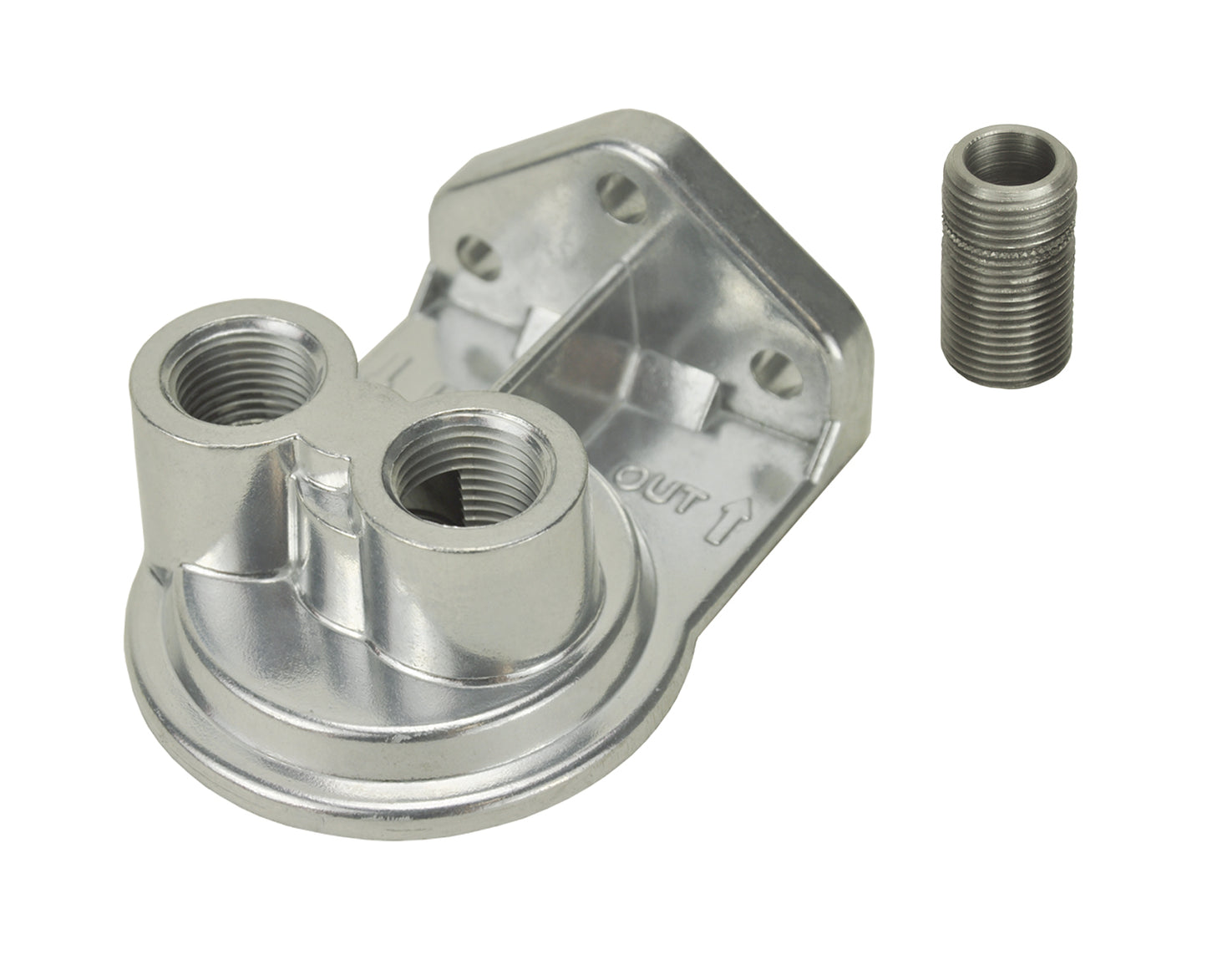 Single Ports Up 1/2" NPT Filter Mount With 13/16"-16 Filter Threads