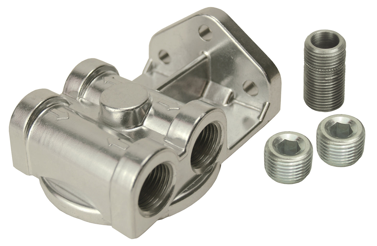 Single Side Ports 1/2" NPT Filter Mount With 13/16"-16 Filter Threads
