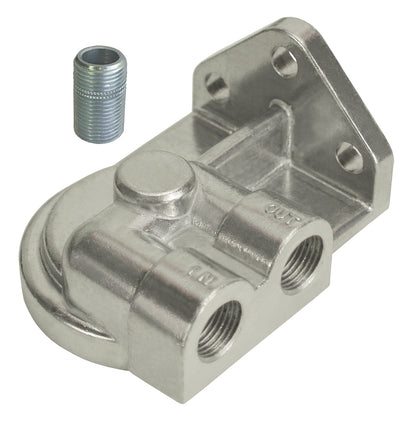 Single Right 1/2" NPT Port Filter Mount With 3/4"-16 Filter Threads