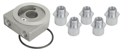 Low Profile Pressure Relief Sandwich Adapter W/ 3/8" NPT Ports & 22x1.5mm Thread