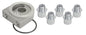 Low Profile Pressure Relief Sandwich Adapter W/ 3/8" NPT Ports & 22x1.5mm Thread
