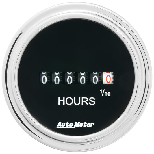 2-1/16 In. HOURMETER TRADITIONAL CHROME
