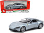 Ferrari Roma Gray Metallic "Race + Play" Series 1/24 Diecast Model Car by Bburago  free shipping USA