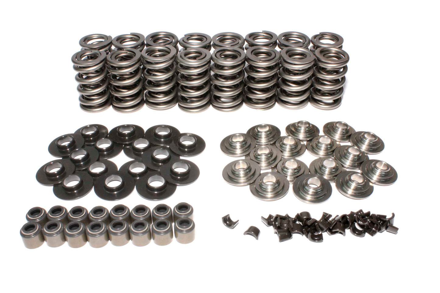 GM LS Dual Valve Spring Kit W/ Titanium Retainers; .675" Max Lift