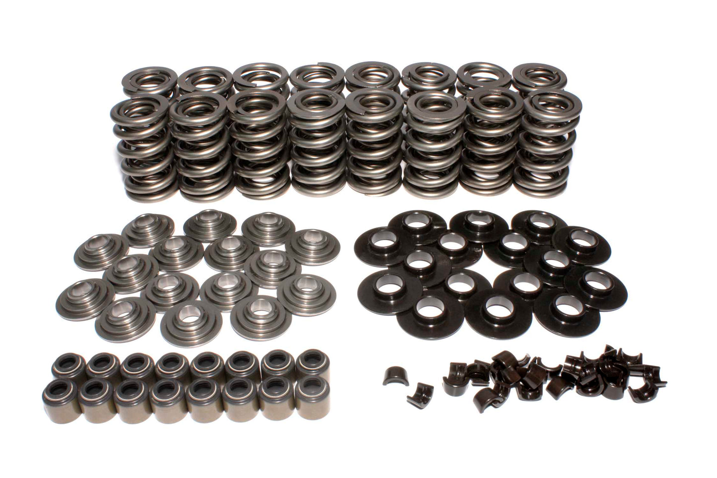 GM LS Dual Valve Spring Kit W/ Tool Steel Retainers; .675" Max Lift
