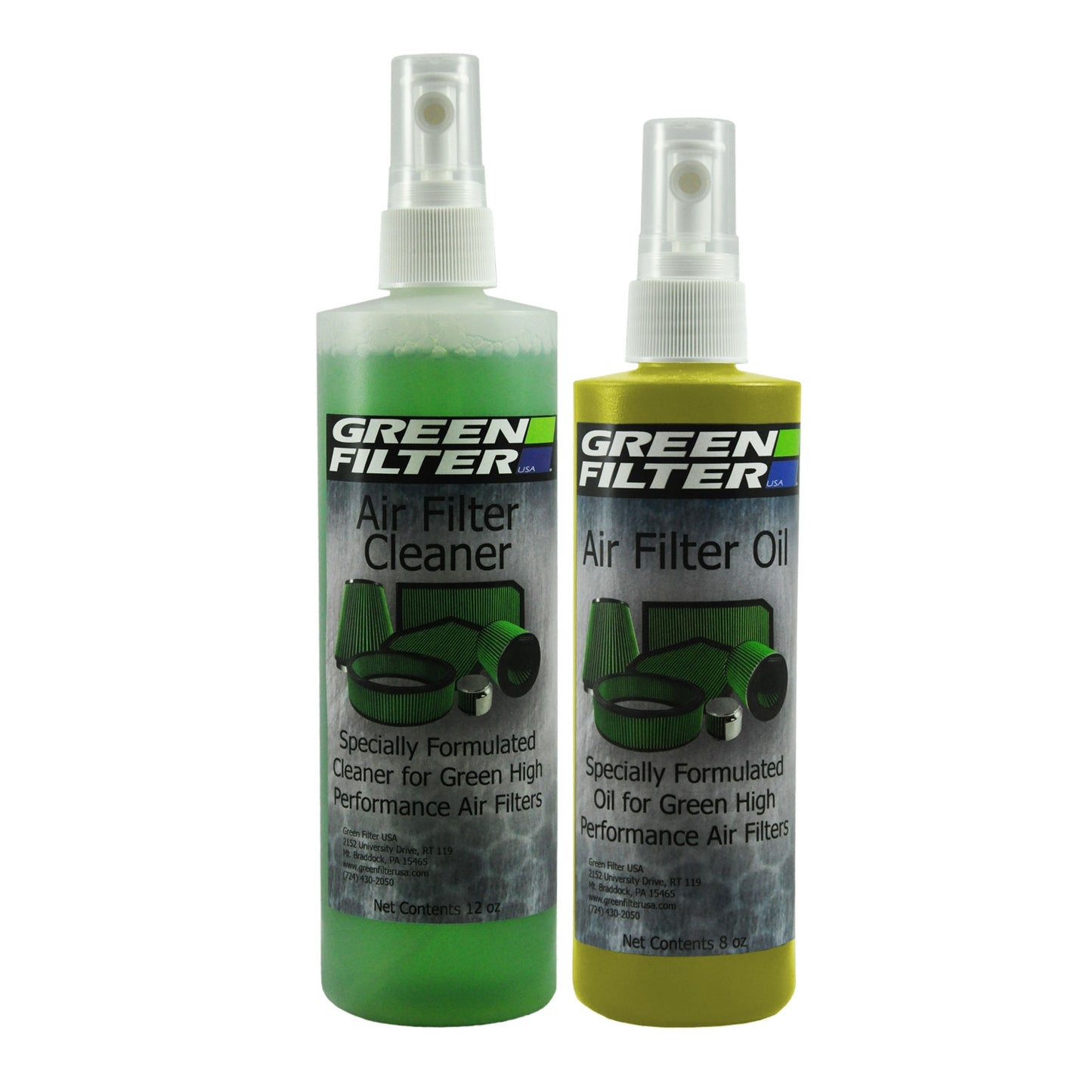 Green Filter USA - Air Filter Cleaner And Synthetic Oil Kit - Yellow - 2805