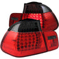 Anzo 2002-2005 BMW 3 Series E46 LED Tail lights Red/Smoke