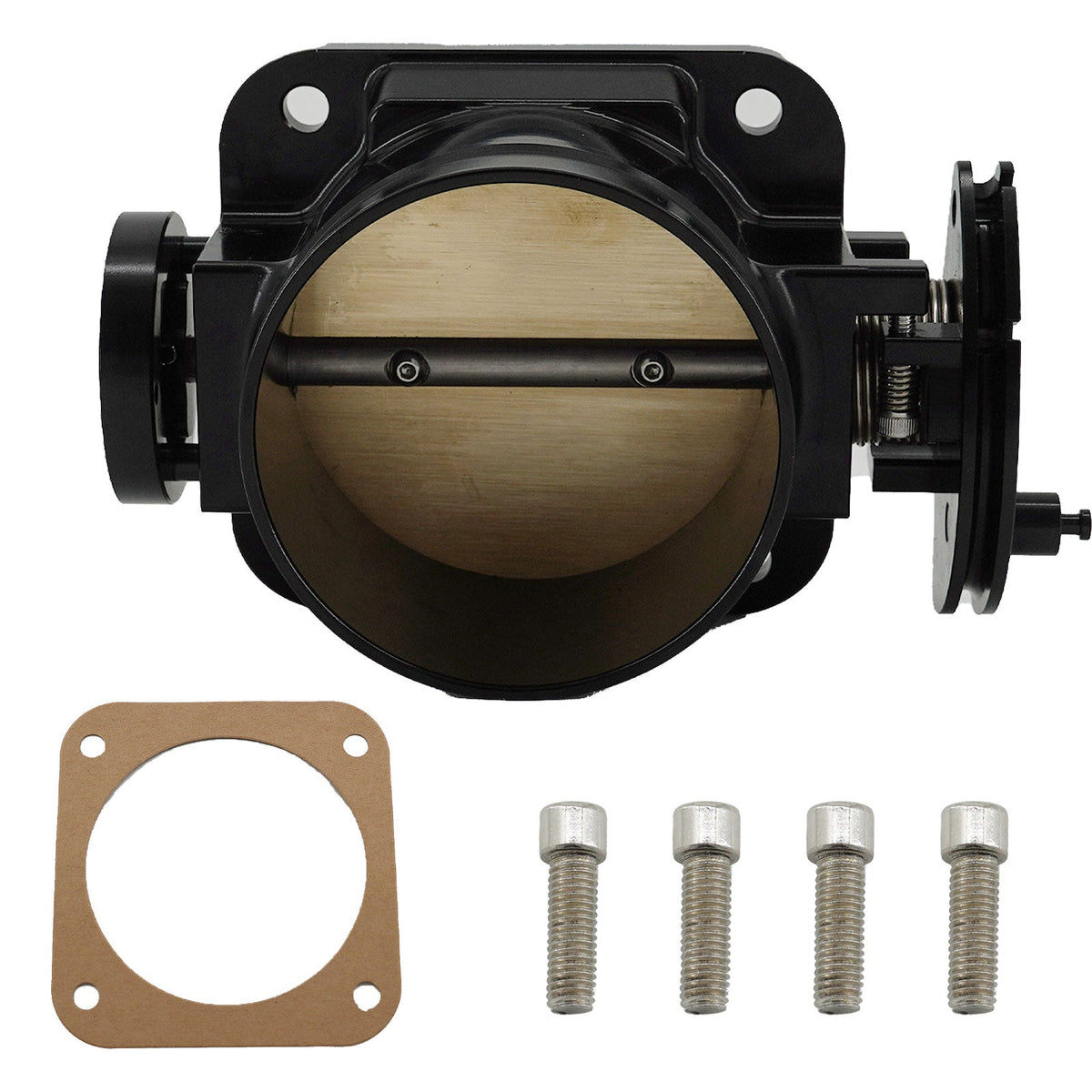 90mm HiFlow Billet Black Anodized Throttle Body 2JZGE 2JZ-GE 2JZ GE US