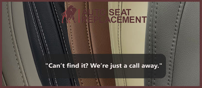 2013-2015 Subaru XV Crosstrek - Bottom Genuine or Synthetic Leather Replacement Seat Cover: Black Non-Perforated