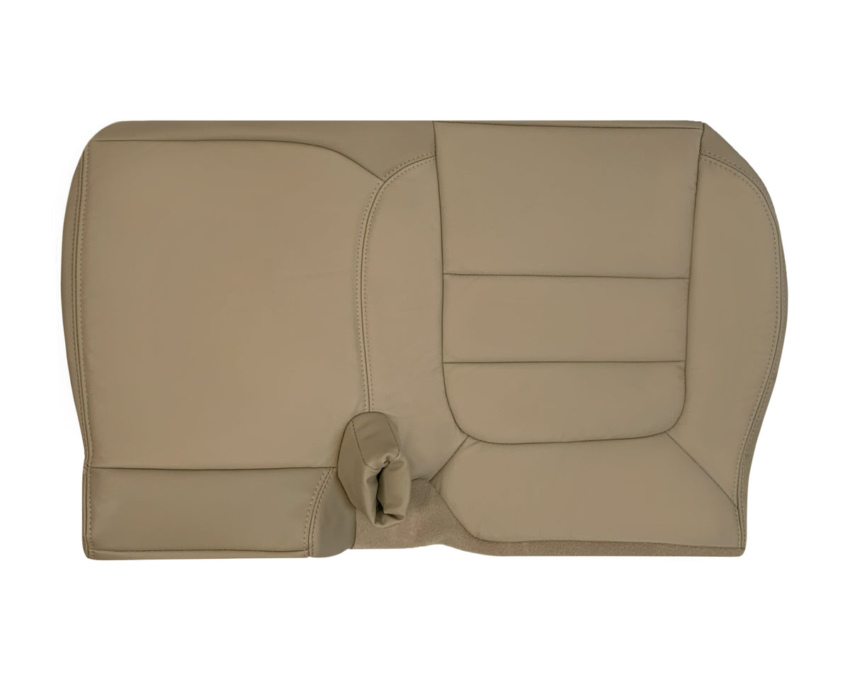 2002-2003 Ford F-150 Lariat SuperCrew Replacement Genuine Leather Seat Cover: Medium Parchment Tan