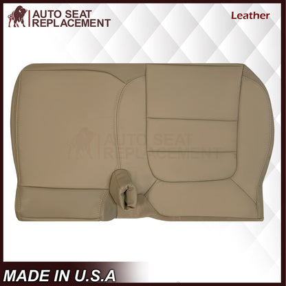 2002-2003 Ford F-150 Lariat SuperCrew Replacement Genuine Leather Seat Cover: Medium Parchment Tan