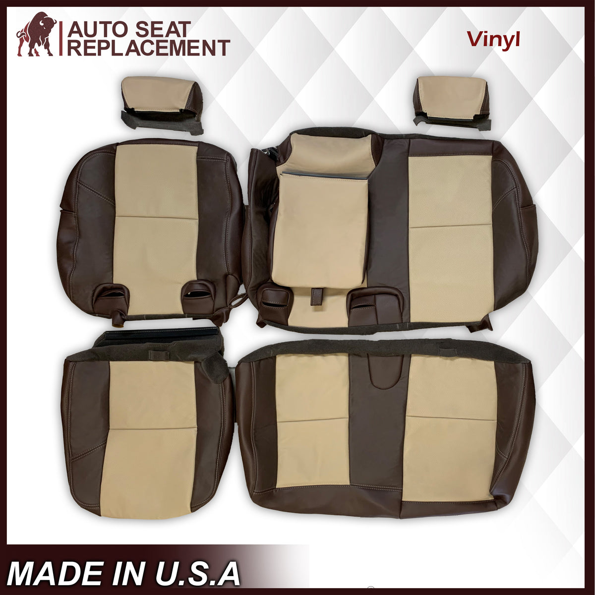 2007-2014 Chevy Silverado Seat Cover In 2tone Gray/Black: Choose From Variation