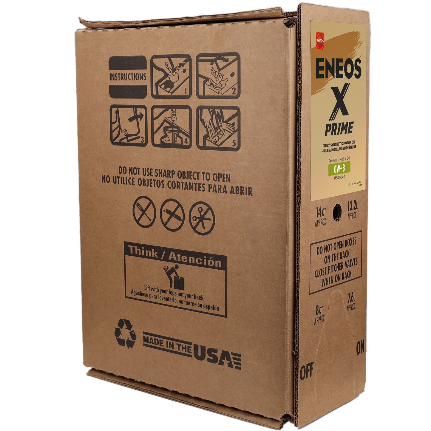 ENEOS FULL SNYTH MOTOROIL 0W-8 5qt Bottle