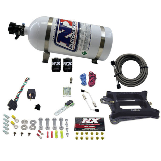 Nitrous Express - 4150 4-BBL/GASOLINE (50-100-150-200-250-300HP) WITH 10LB BOTTLE - 30040-10
