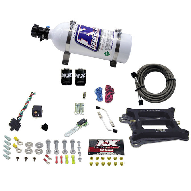 Nitrous Express - 4150 4-BBL/ALCOHOL (50-100-150-200-250-300HP) WITH 5LB BOTTLE - 30045-05