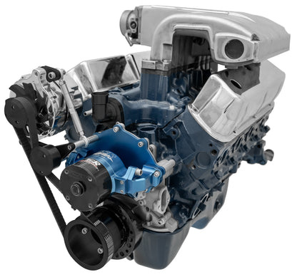 Small Block Ford Serpentine Conversion Deluxe - 302 - EWP - ALT Only - Black
