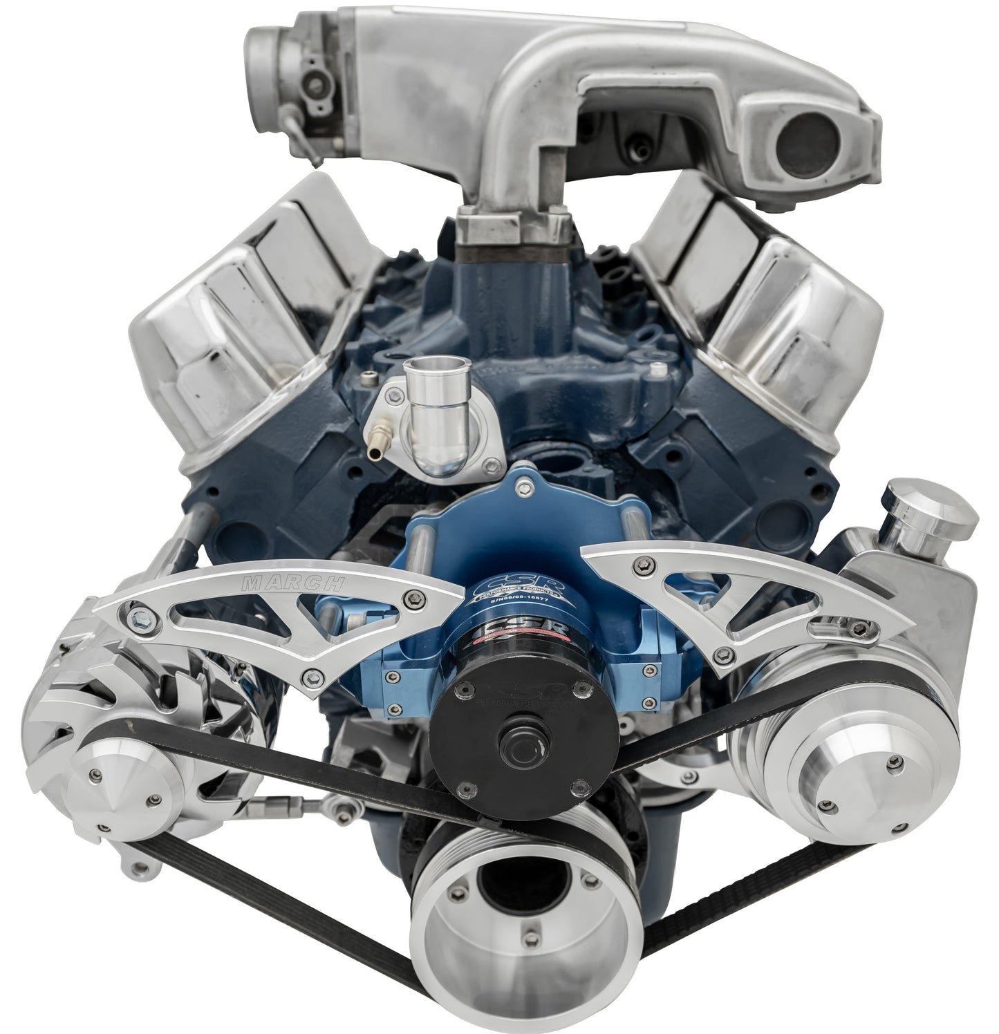 Small Block Ford Serpentine Conversion Ultra - 351W - EWP - PS & ALT