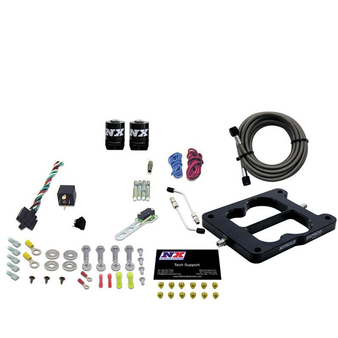 Nitrous Express - Q-JET/HOLLEY SPREAD BORE (50-100-150-200-250-300HP) LESS BOTTLE - 30080-00