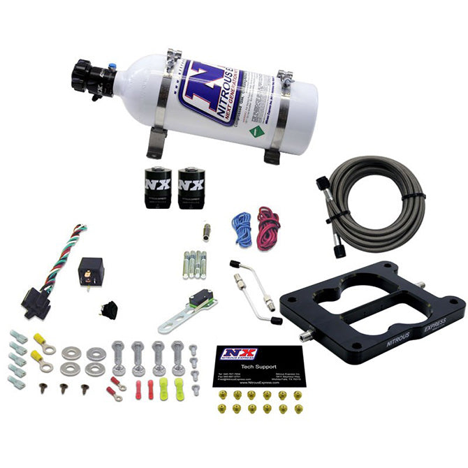 Nitrous Express - Q-JET/HOLLEY SPREAD BORE (50-100-150-200-250-300HP) WITH 5LB BOTTLE - 30080-05