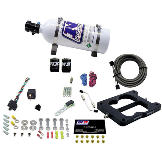 Nitrous Express - Q-JET/HOLLEY SPREAD BORE (50-100-150-200-250-300HP) WITH 5LB BOTTLE - 30080-05