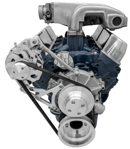 Small Block Ford High Flow Serpentine Conversion Deluxe - 302 - ALT Only