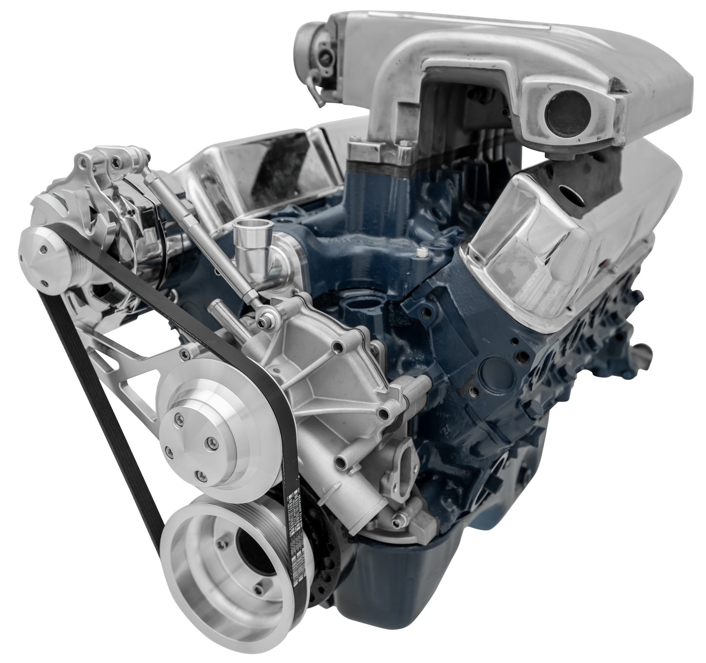 Small Block Ford High Flow Serpentine Conversion Deluxe - 351W - ALT Only