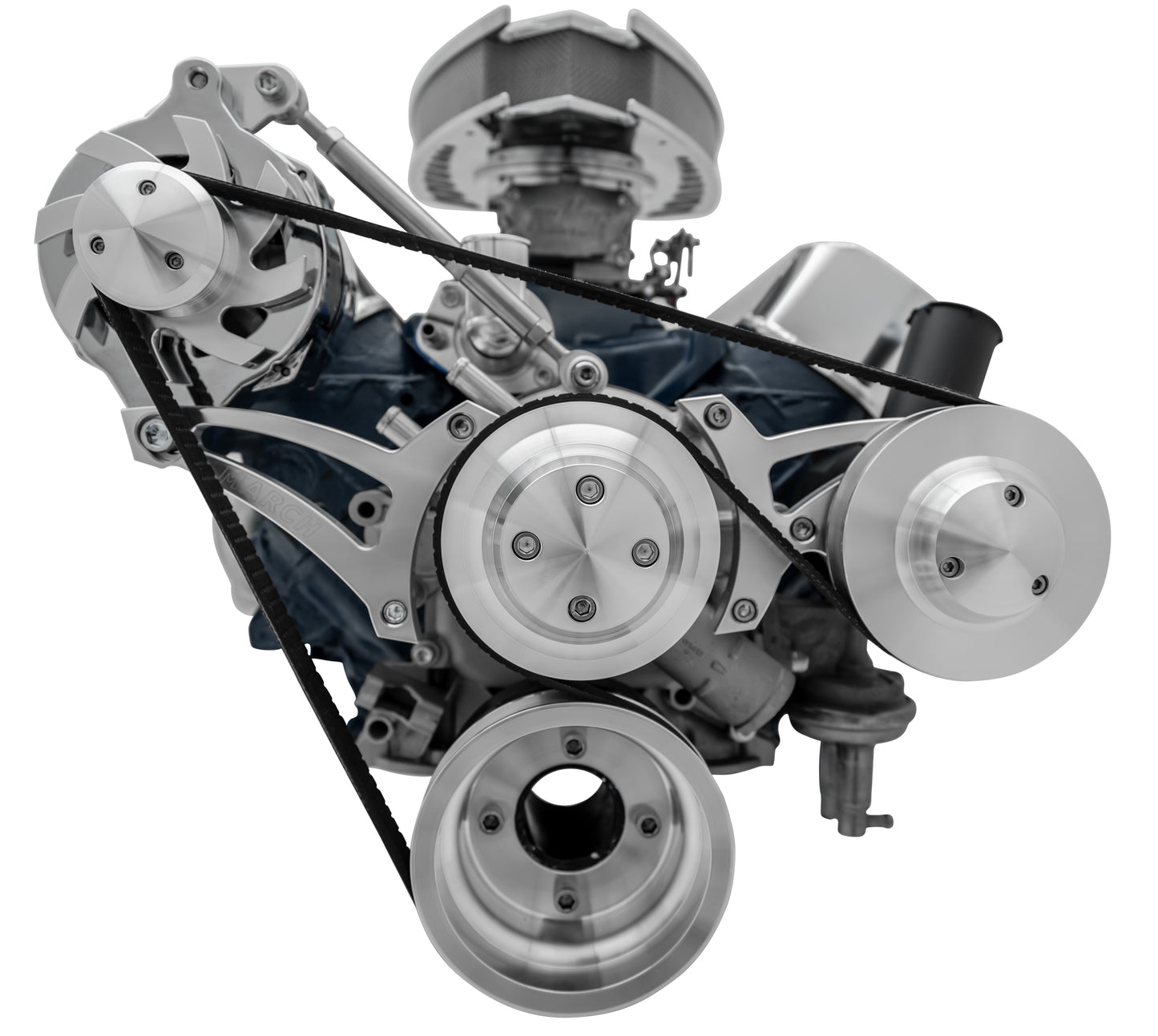 Small Block Ford Serpentine Conversion Ultra - Mid-Mount - 302 - PS-Mustang