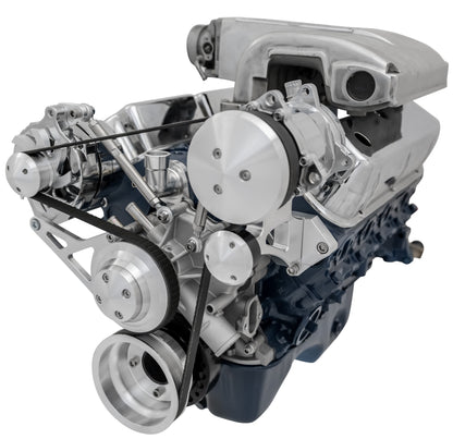 Small Block Ford High Flow Serpentine Conversion Deluxe - 302 - AC & ALT
