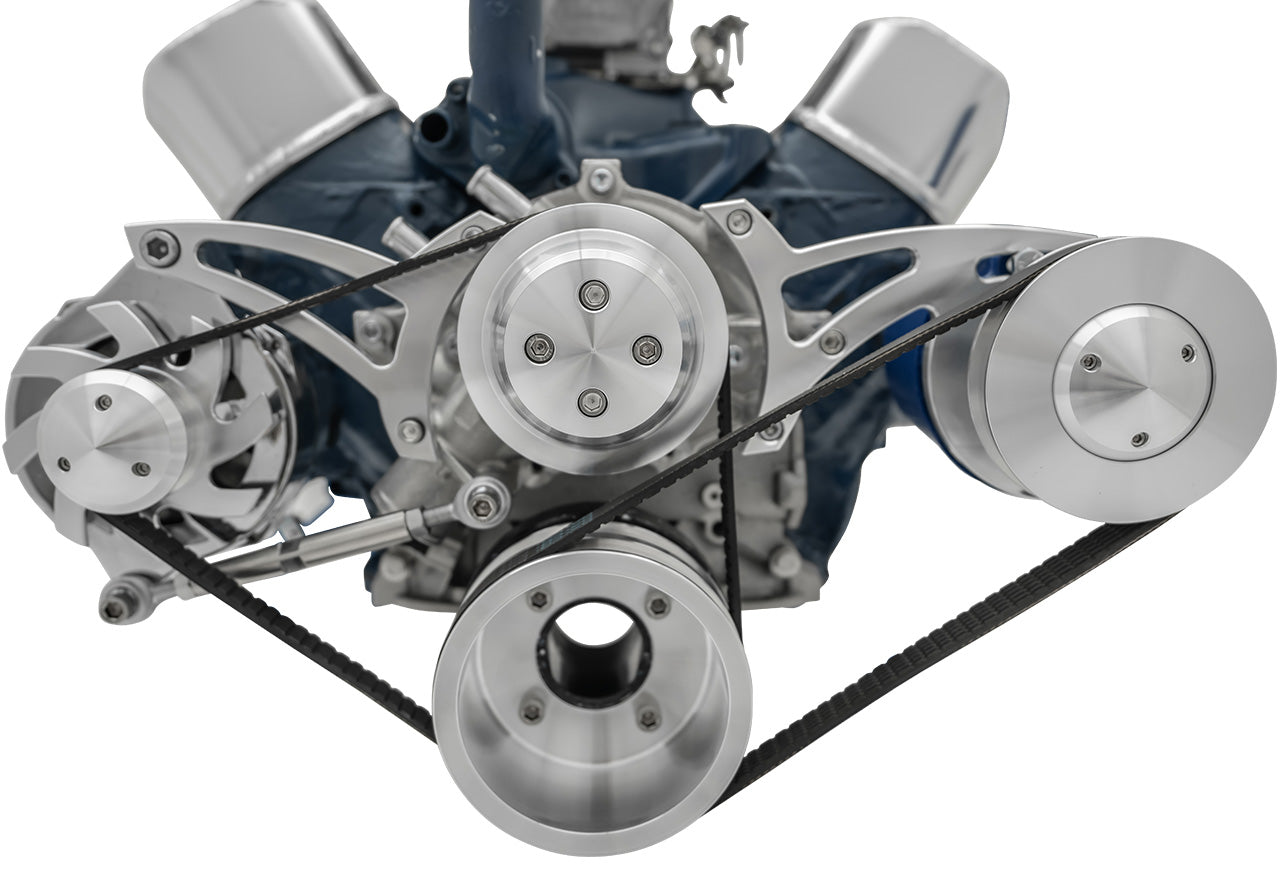 Small Block Ford Serpentine Conversion Ultra - Early - 3 Bolt - PS-Mustang