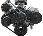 Small Block Ford Serpentine System; 351W; 4 Bolt; Reverse; AC PS-Saginaw; Black