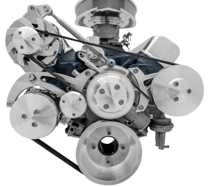 Small Block Ford Serpentine Conversion Ultra - Reverse - 4 Bolt - AC - GMT2