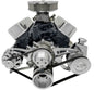 Small Block Ford Serpentine Conversion Ultra; 351W - Early - 4 Bolt - PS-Saginaw