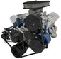Small Block Ford Serpentine Conv Ultra 351W Early 3 Bolt AC & PS Mustang - Black