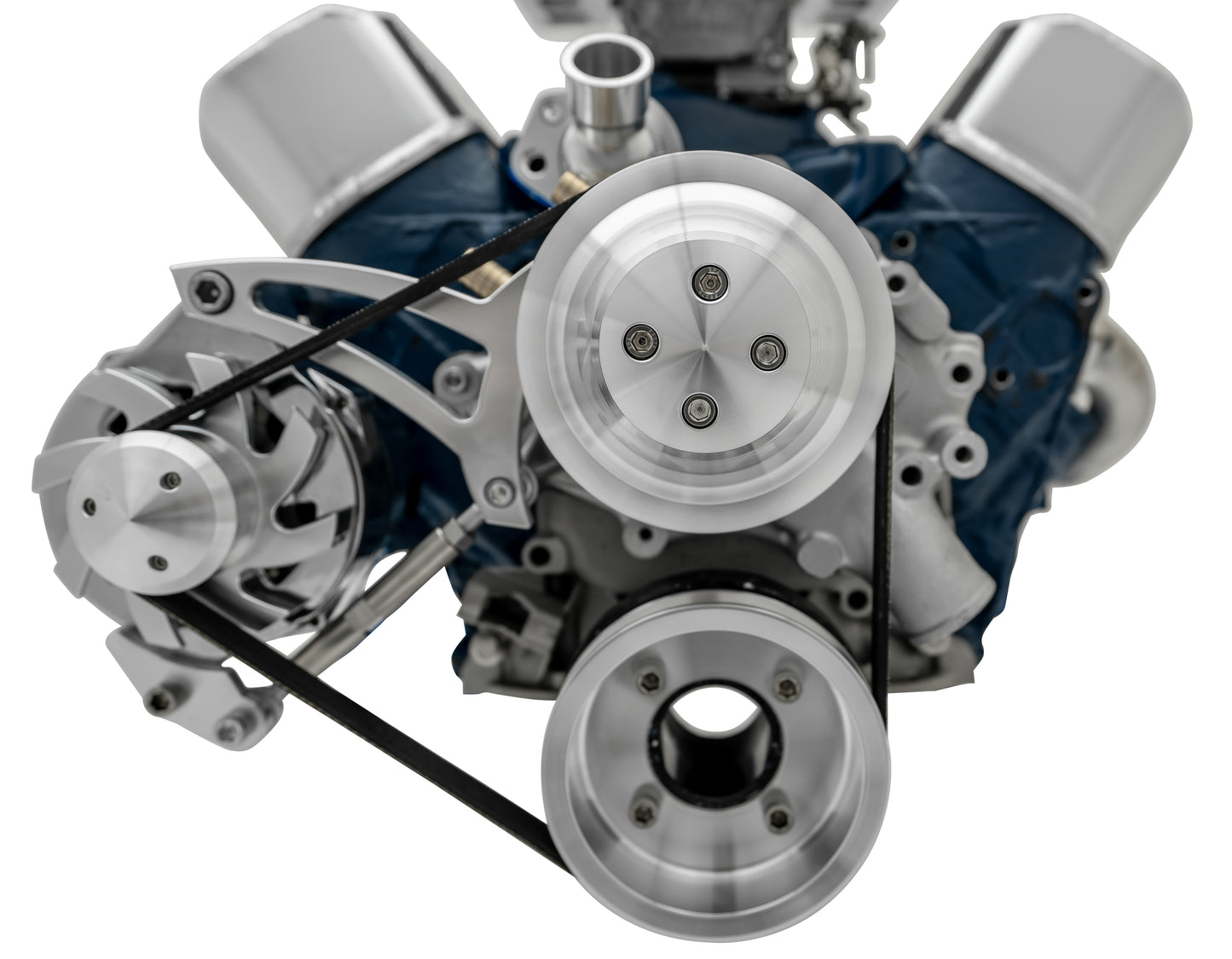 Small Block Ford Serpentine Conversion Ultra - 351W - Late - 4 Bolt - ALT Only