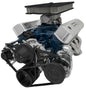 Small Block Ford Serpentine Conversion Ultra 351W Late 4 Bolt PS Saginaw - Black