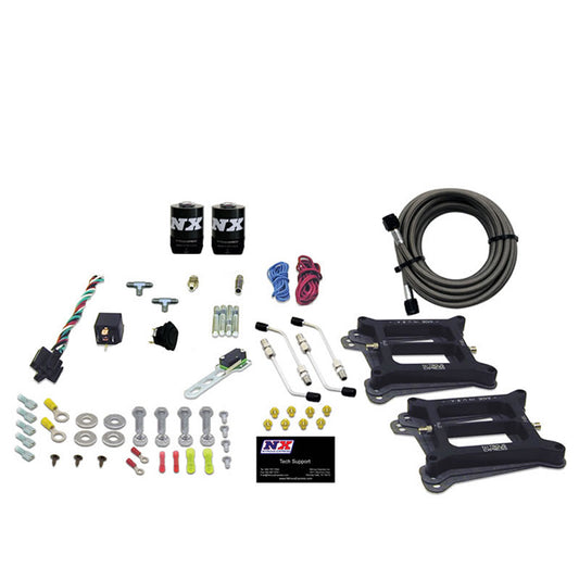 Nitrous Express - DUAL/4150/GASOLINE (50-100-150-200-250-300HP) LESS BOTTLE - 30240-00